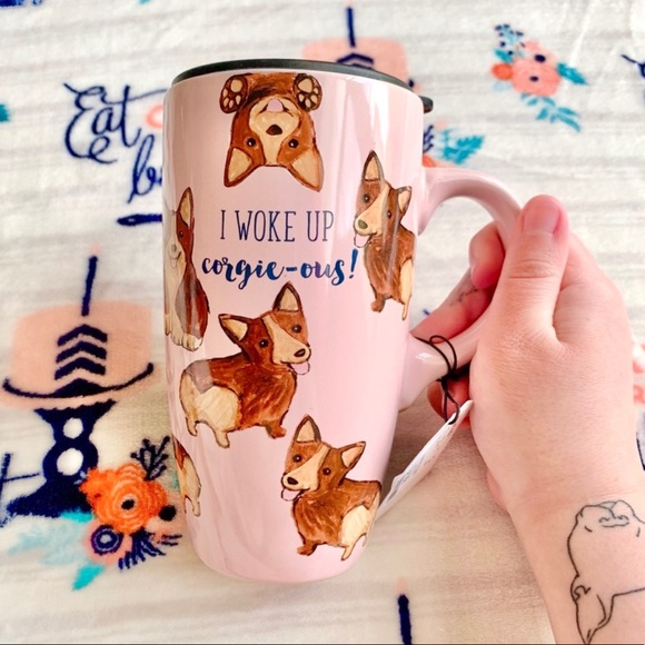 Other - 1 LEFT! 🐾 Corgi Ceramic Travel Mug Tumbler 🐾